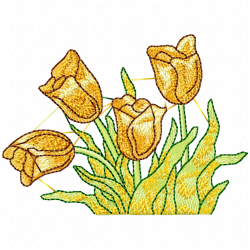 Flowers And Tree Embroidery Design 2 Flowers And Tree Embroidery Design 2